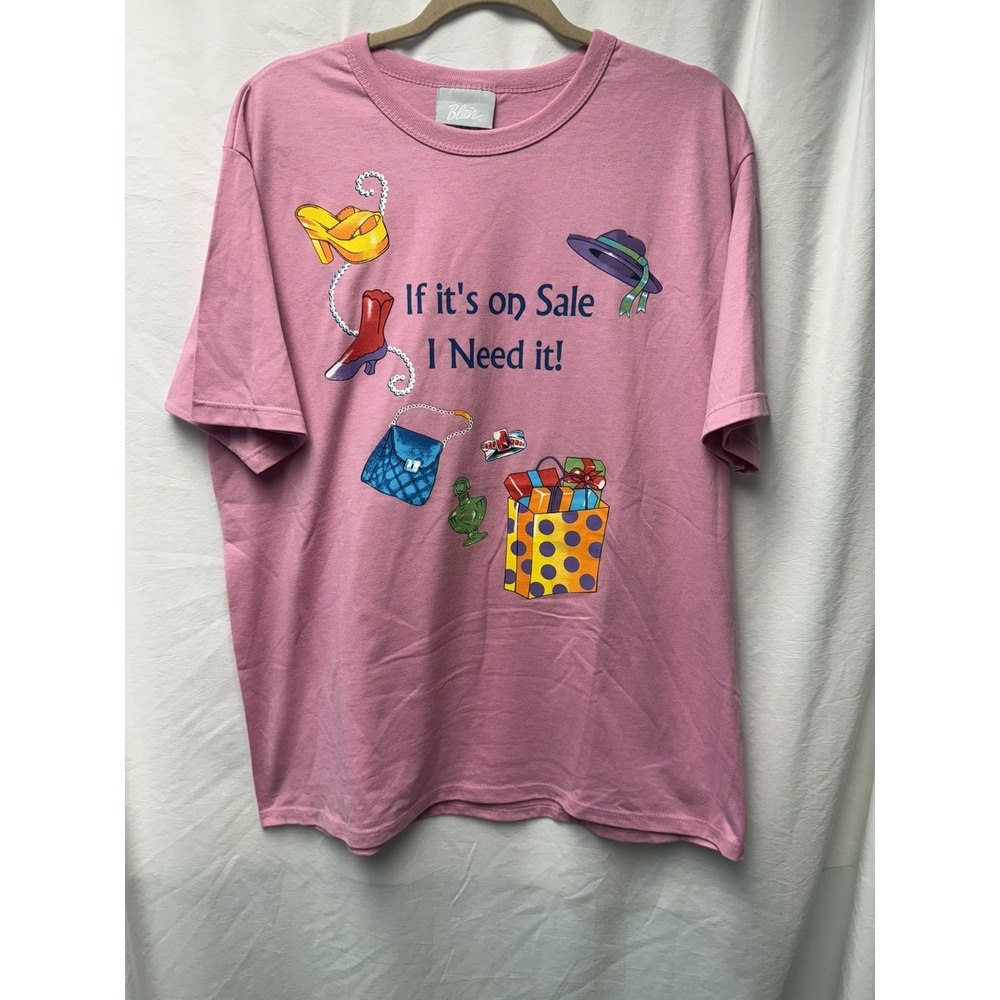 Blair Womens T Shirt Bundle 3 Graphis 1 Plain - 90's - Chicken/Gamble/Shop Large